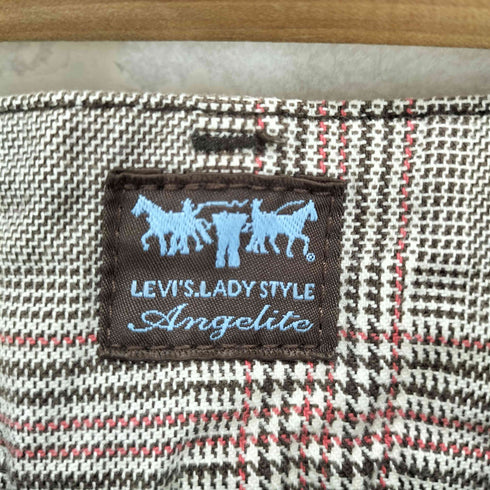 リーバイス Levis チェック柄フレアスラックス レディース  W28L33